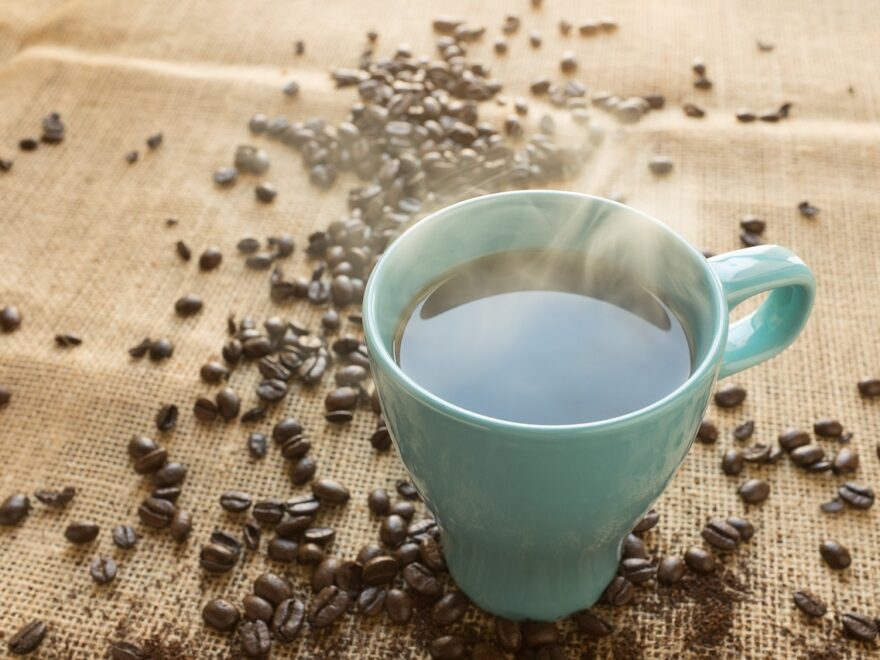 coffee, beans, mug