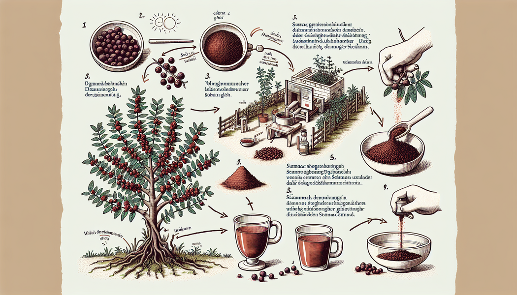 Verarbeitung der Beeren zu Tee - Sumach Tee - Wissen - Zubereitung & Anbau
