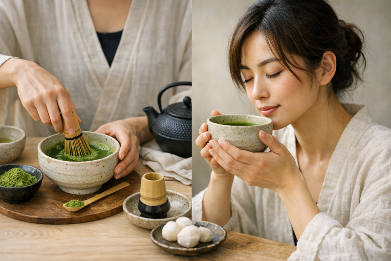 Die Kunst der Zubereitung: Matcha richtig aufschlagen und genießen